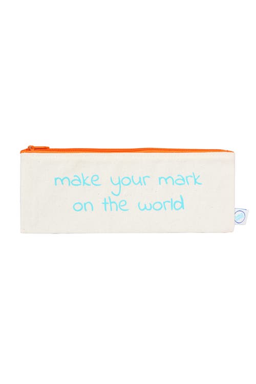 Dance Happy Make Your Mark Pencil Case In Aqua