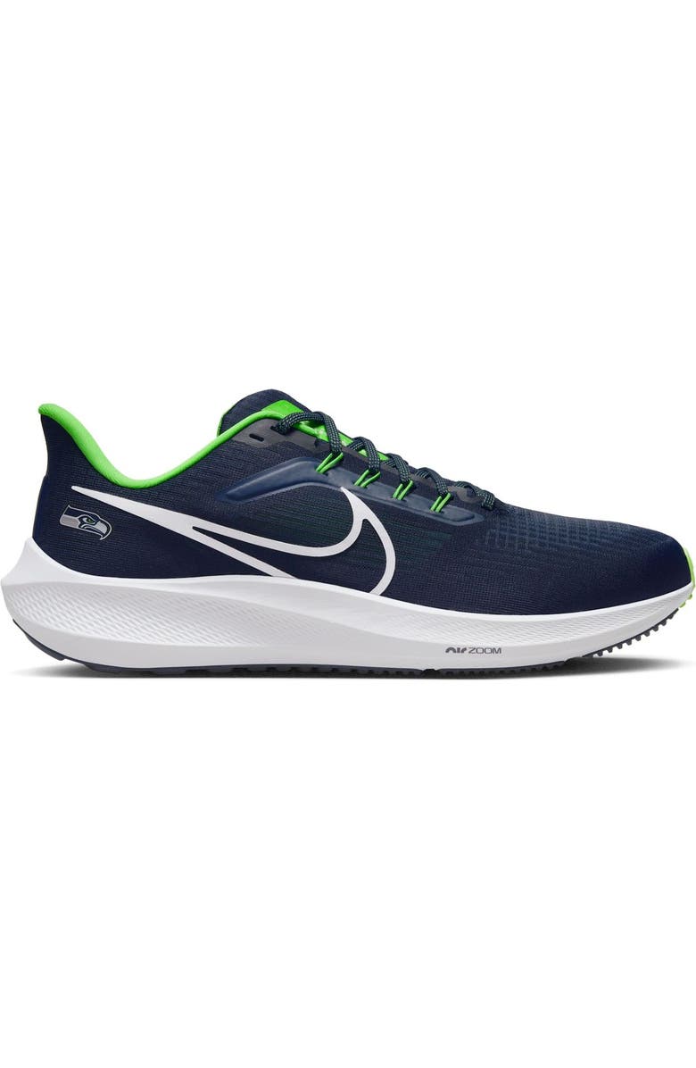 Nike Unisex Nike College Navy Seattle Seahawks Zoom Pegasus 39 Running Shoe, Main, color,