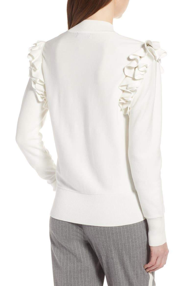 Detachable Sleeve Sweater, Alternate, color, WHITE