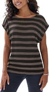 LASCANA Striped Metallic Top