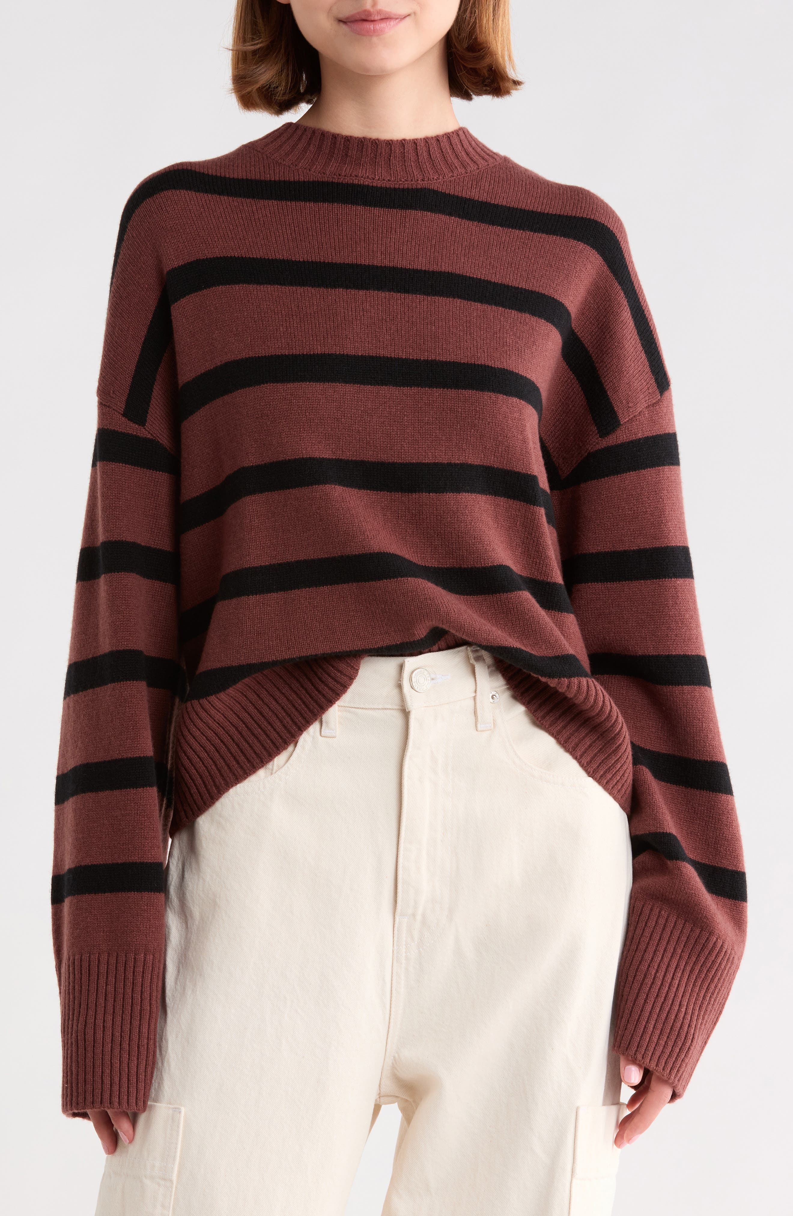 Zofia Striped Crewneck Sweater