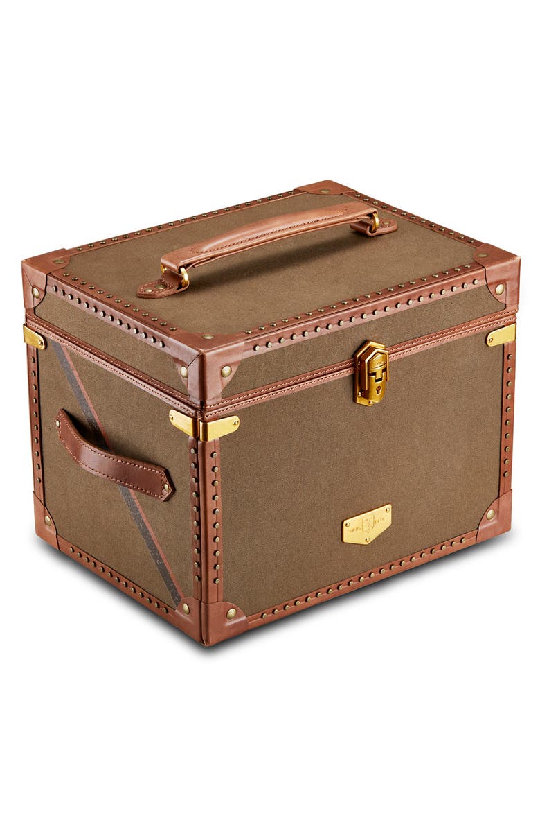 WOLF Ida Trunk Jewellery Box, Alternate, color, Khaki