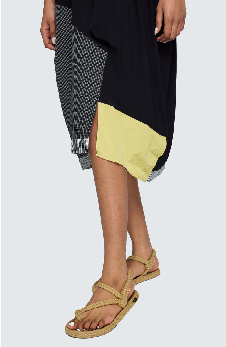 LUUKAA Ember Long Viscose Jersey Dress, Alternate, color, Black