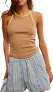 Free People Only One Ringer Stretch Cotton Tank
