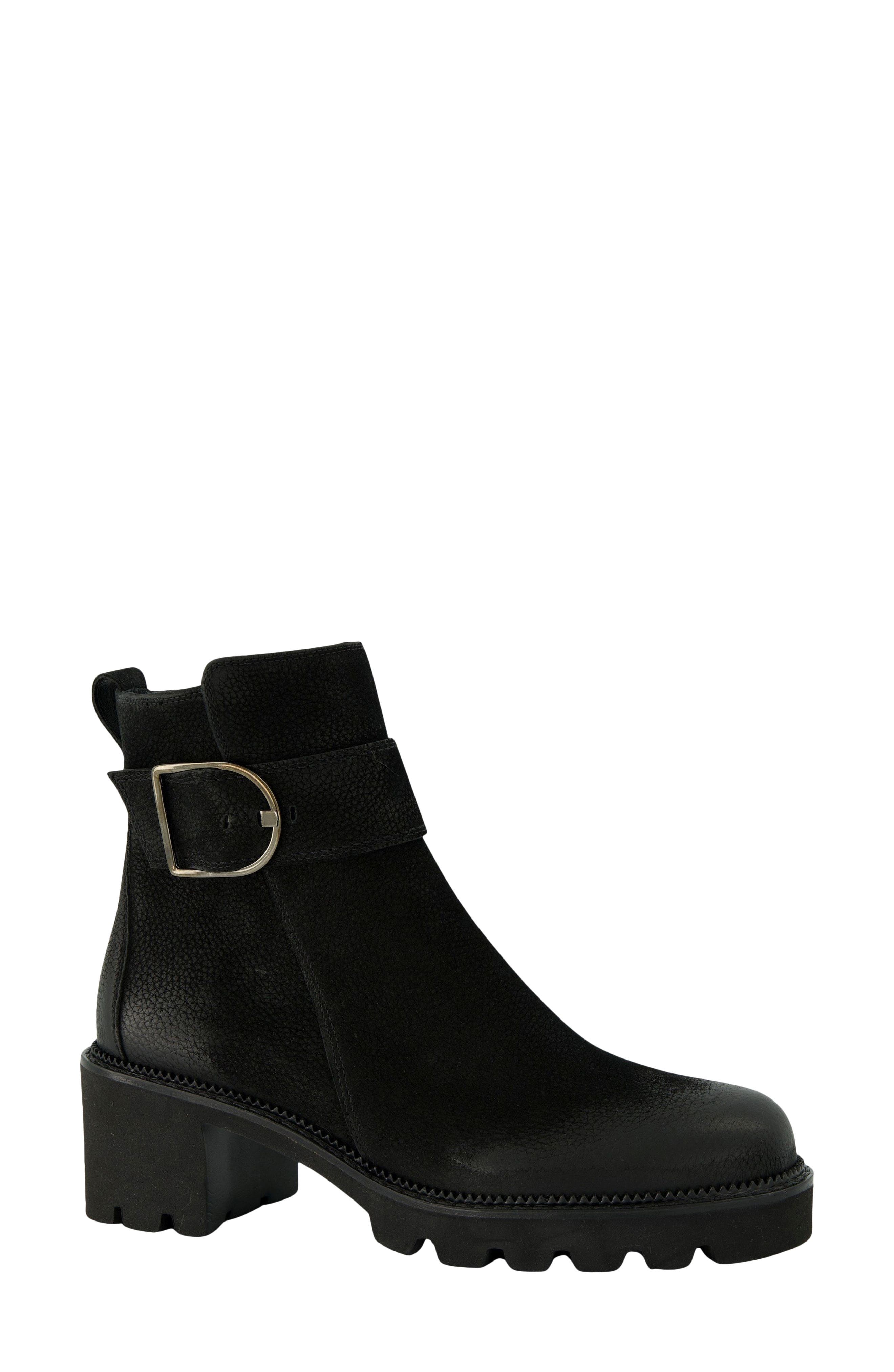 Elissa Combat Boot, Main, color, BLACK GRAINED NUBUK