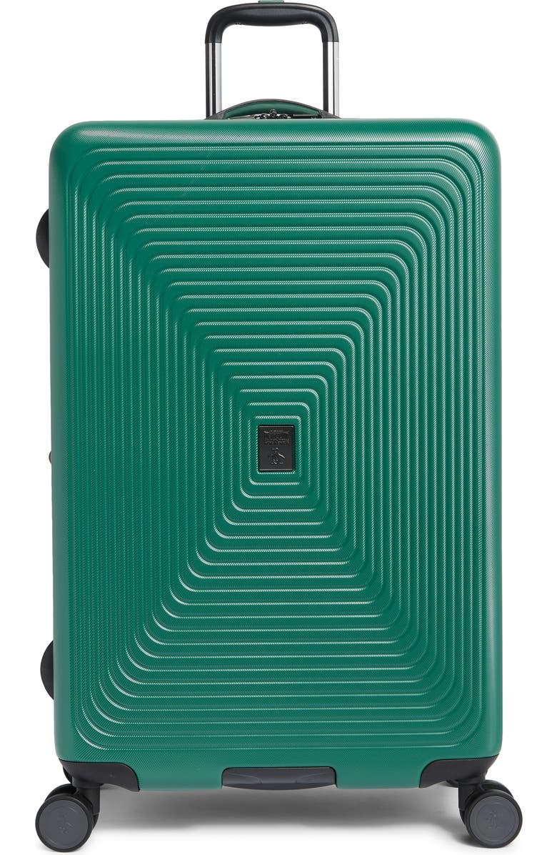 Original Penguin Finnes 29-Inch Hardside Spinner Luggage, Main, color, Forest Green