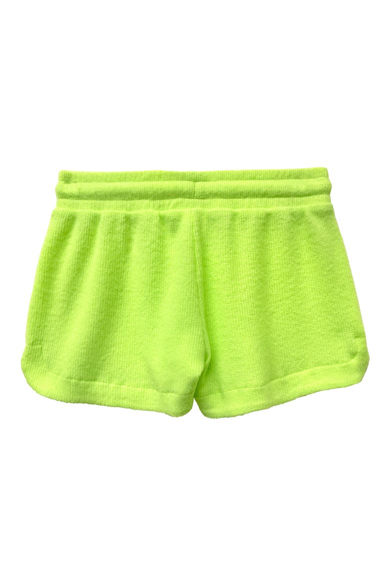 Kids' Supersoft Waffle Shorts, Alternate, color, LIME GREEN