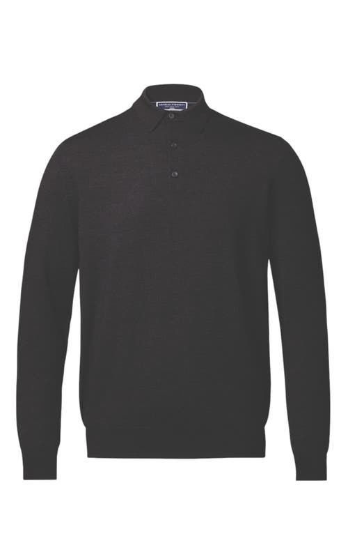 CHARLES TYRWHITT CHARLES TYRWHITT MERINO POLO LONG SLEEVE SWEATER