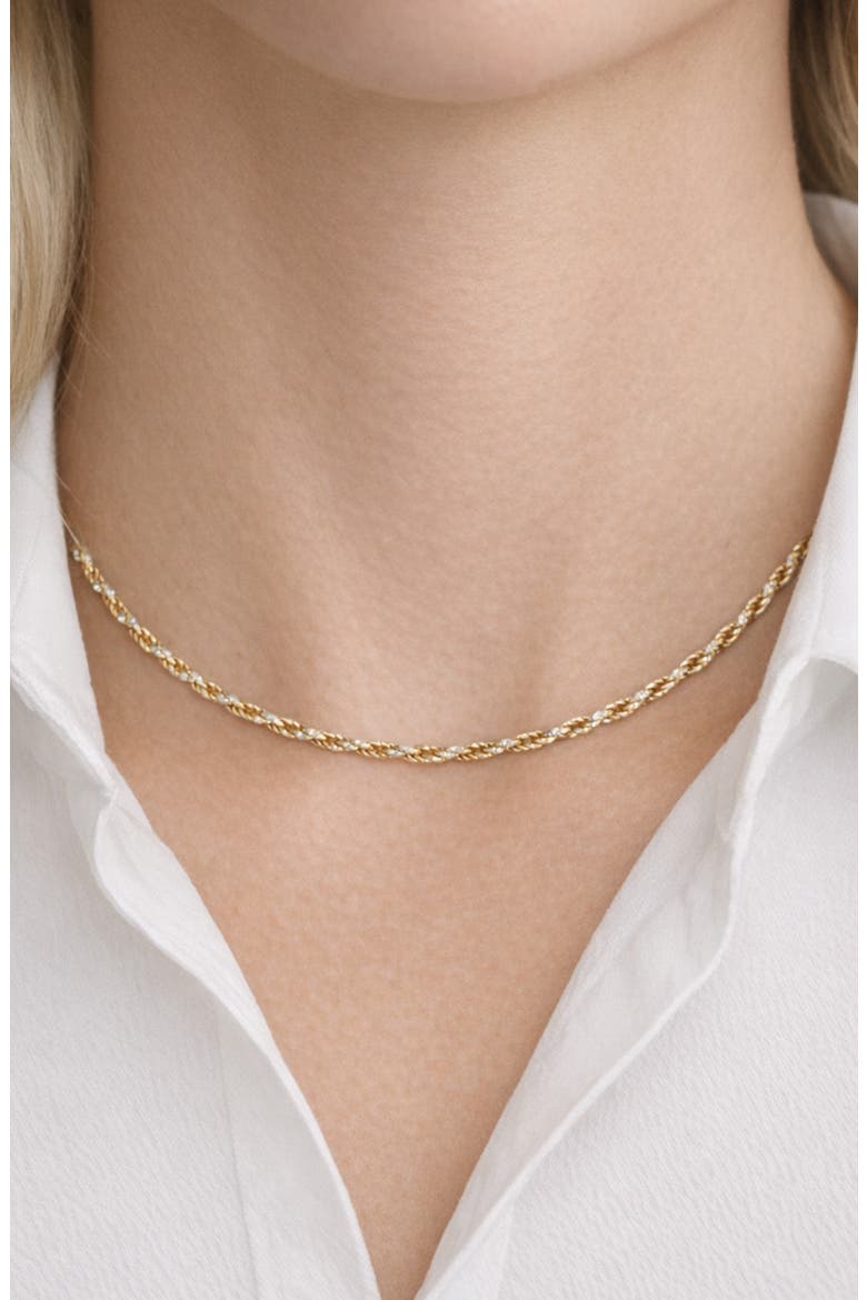 Rope Chain Necklace, Alternate, color, GOLD