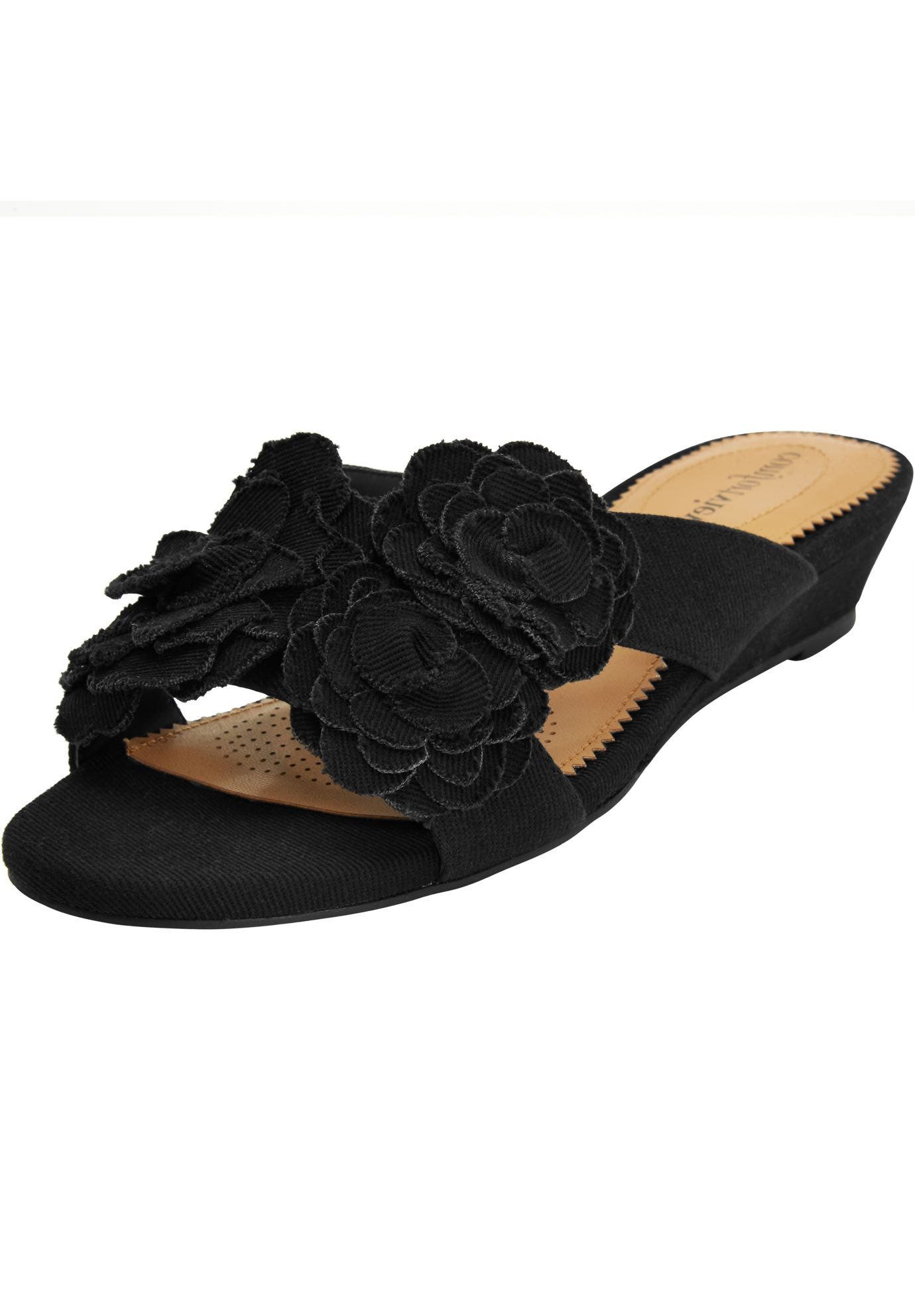 Comfortview The Carmen Slip On Mule, Main, color, Black