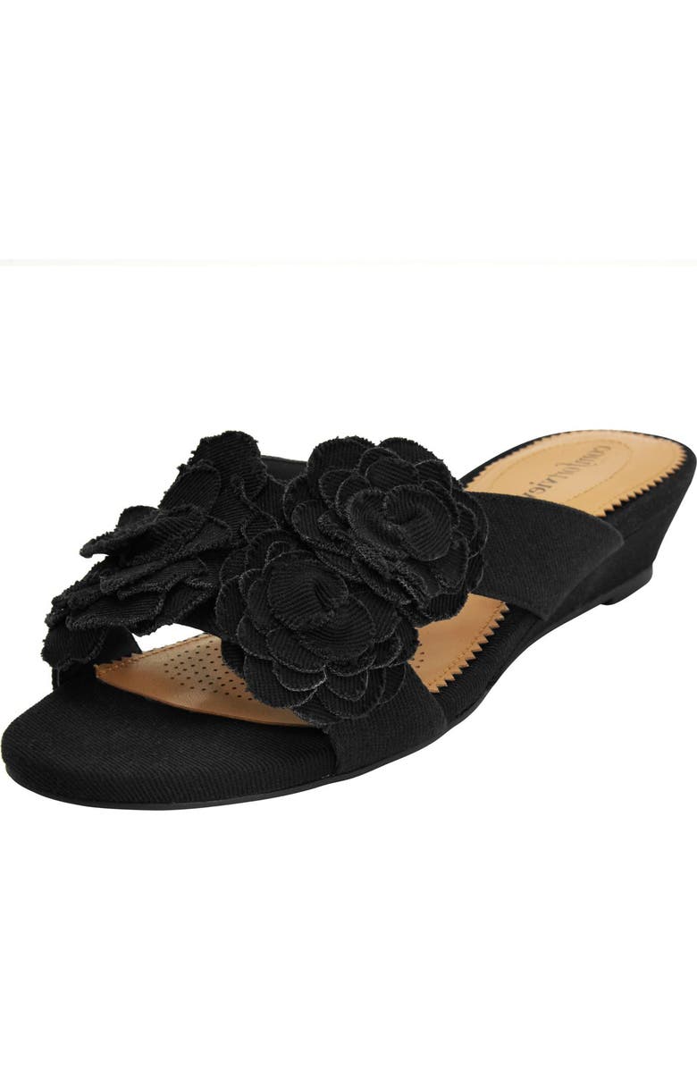 Comfortview The Carmen Slip On Mule, Main, color, Black