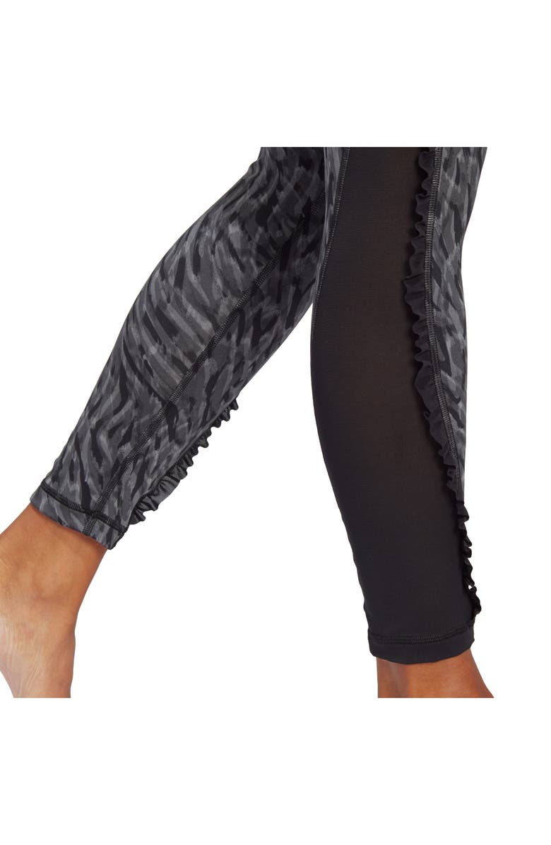 adidas Yoga Studio Ruffle Crop Leggings, Alternate, color, 