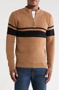 T.R. PREMIUM Mock Neck Quarter Zip Sweater