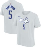 Nike Youth Nike Paolo Banchero Silver Orlando Magic 2025/26 City Edition Name & Number T-Shirt