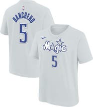 Nike Youth Nike Paolo Banchero Silver Orlando Magic 2025/26 City Edition Name & Number T-Shirt