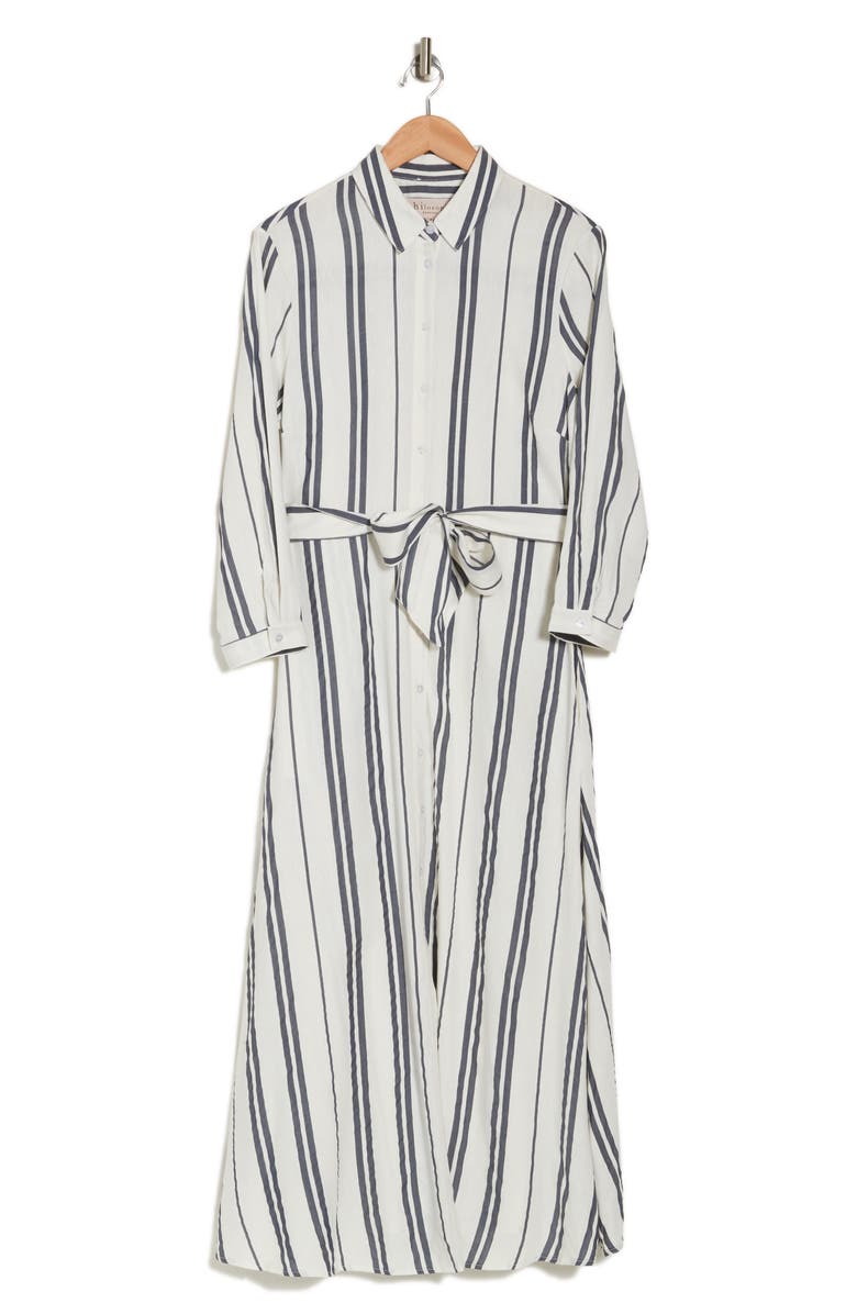 PHILOSOPHY REPUBLIC CLOTHING Stripe Long Sleeve Maxi Shirtdress, Alternate, color,