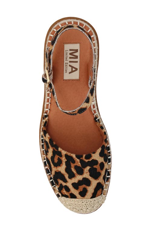 Mia Verona Espadrille Sandal In Leopard Print