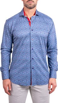 Maceoo Einstein Stretch Ascension Contemporary Fit Button-Up Shirt