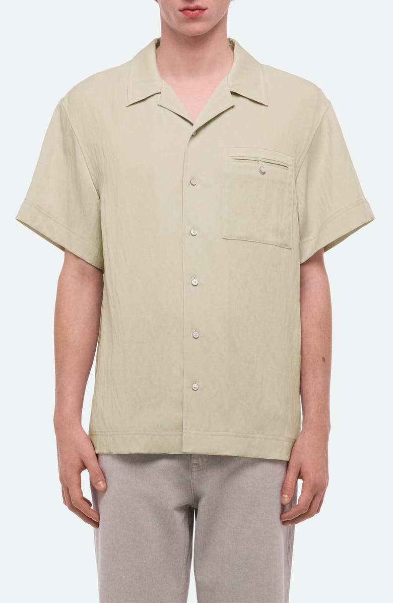 Helmut Lang Solid Camp Shirt, Main, color, 