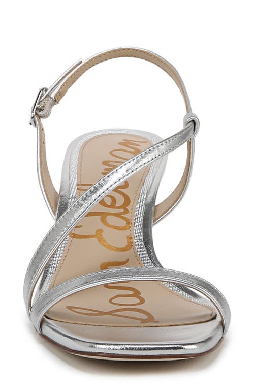 Sam Edelman Prance Slingback Sandal In Silver