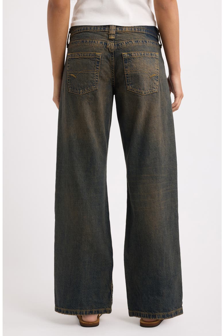 Kayla Relaxed Straight Leg Jeans, Alternate, color, BROWN DUSK