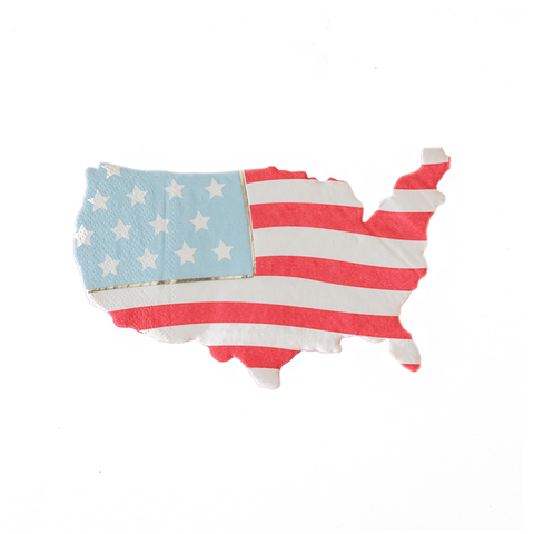 4th of July American Flag Large Napkins
