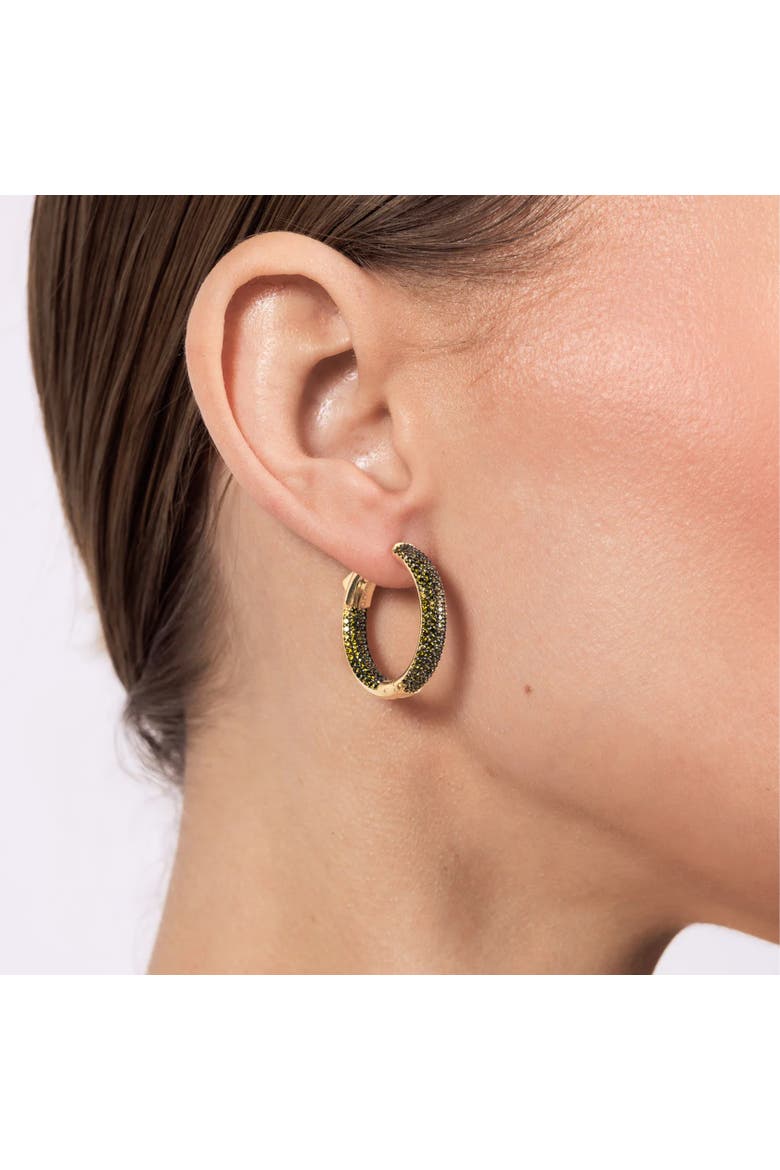 Mini Tire Hoop, Alternate, color, Peridot/Gold