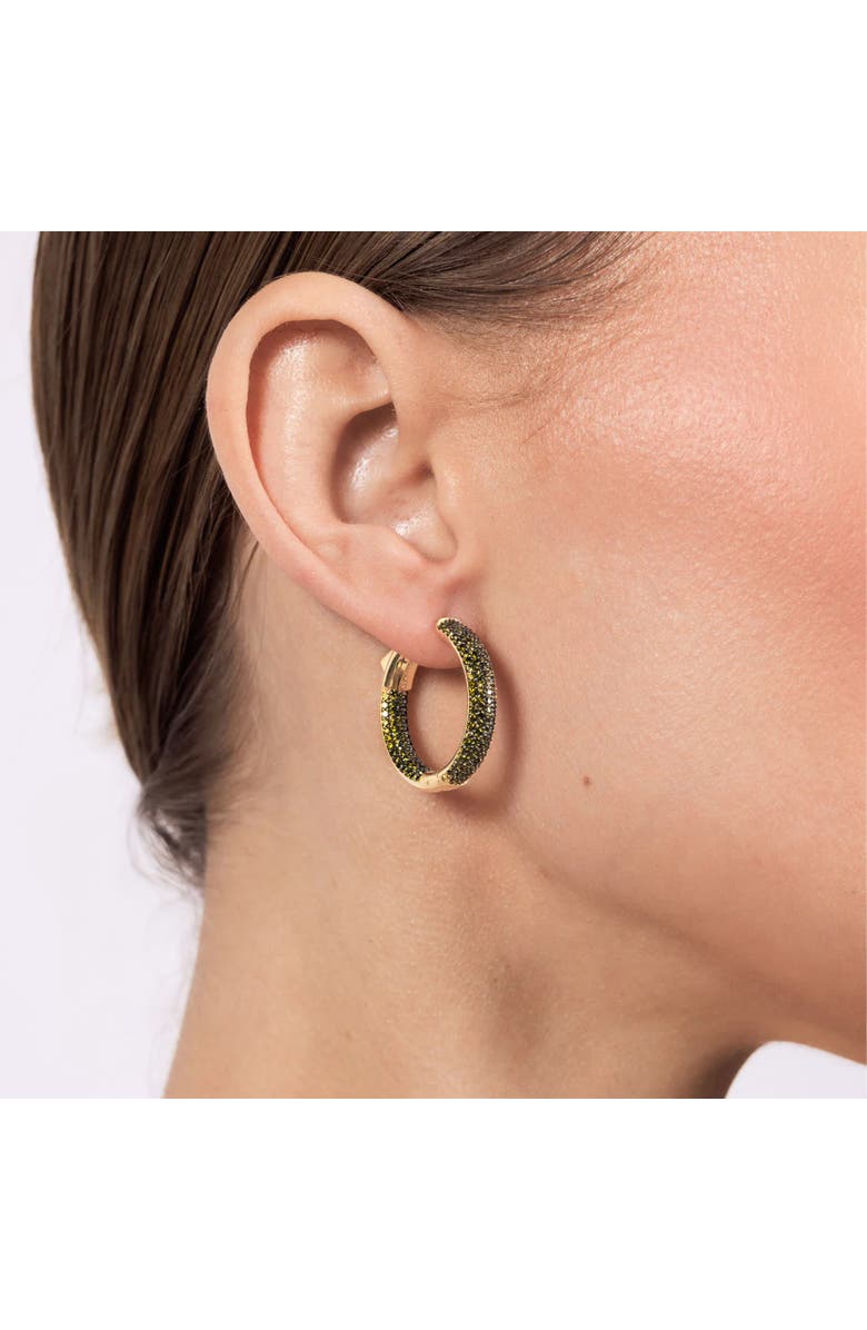 NICKHO REY Mini Tire Hoop, Alternate, color, Peridot/Gold