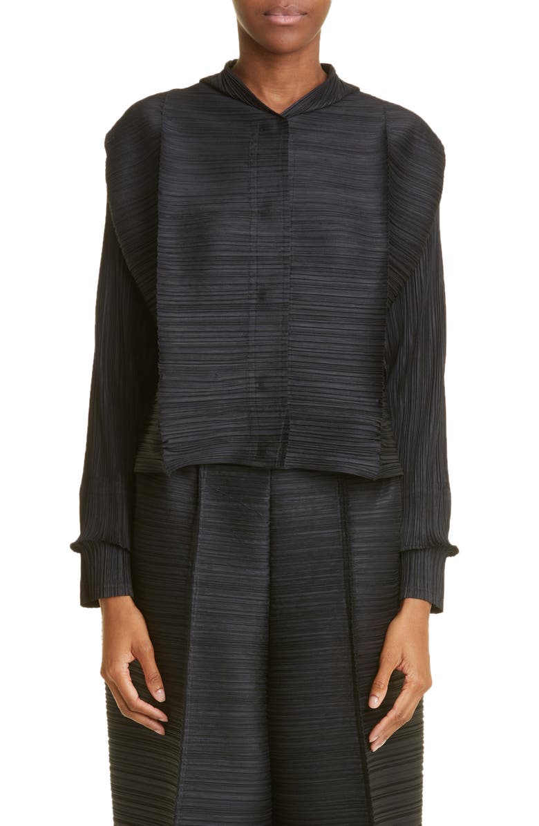 Pleats Please Issey Miyake Thicker Bounce Pleated Top, Main, color, 
