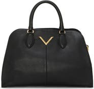 Vince Camuto Tasha Croc Embossed Leather Satchel