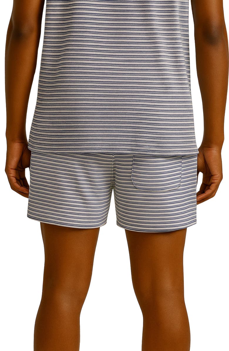 D.RT Vacay Stripe Drawstring Shorts, Alternate, color, Blue/ White
