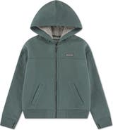 abercrombie kids Kids' Faux Fur Lined Full Zip Hoodie