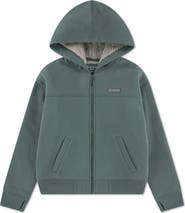 abercrombie kids Kids' Faux Fur Lined Full Zip Hoodie