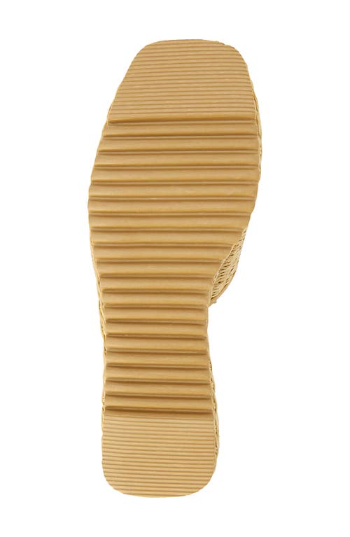 Beach By Matisse Marche Platform Wedge Slide Sandal In Tan