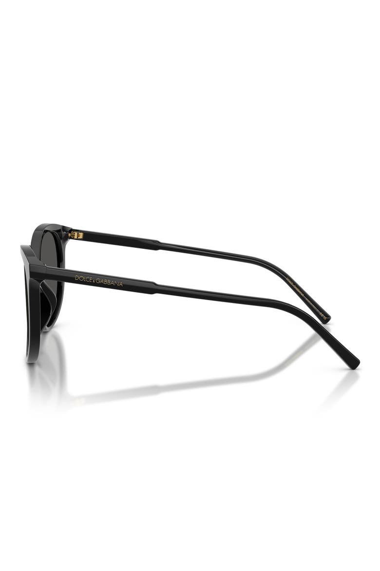 55mm Phantos Sunglasses, Alternate, color, BLACK / DARK GREY