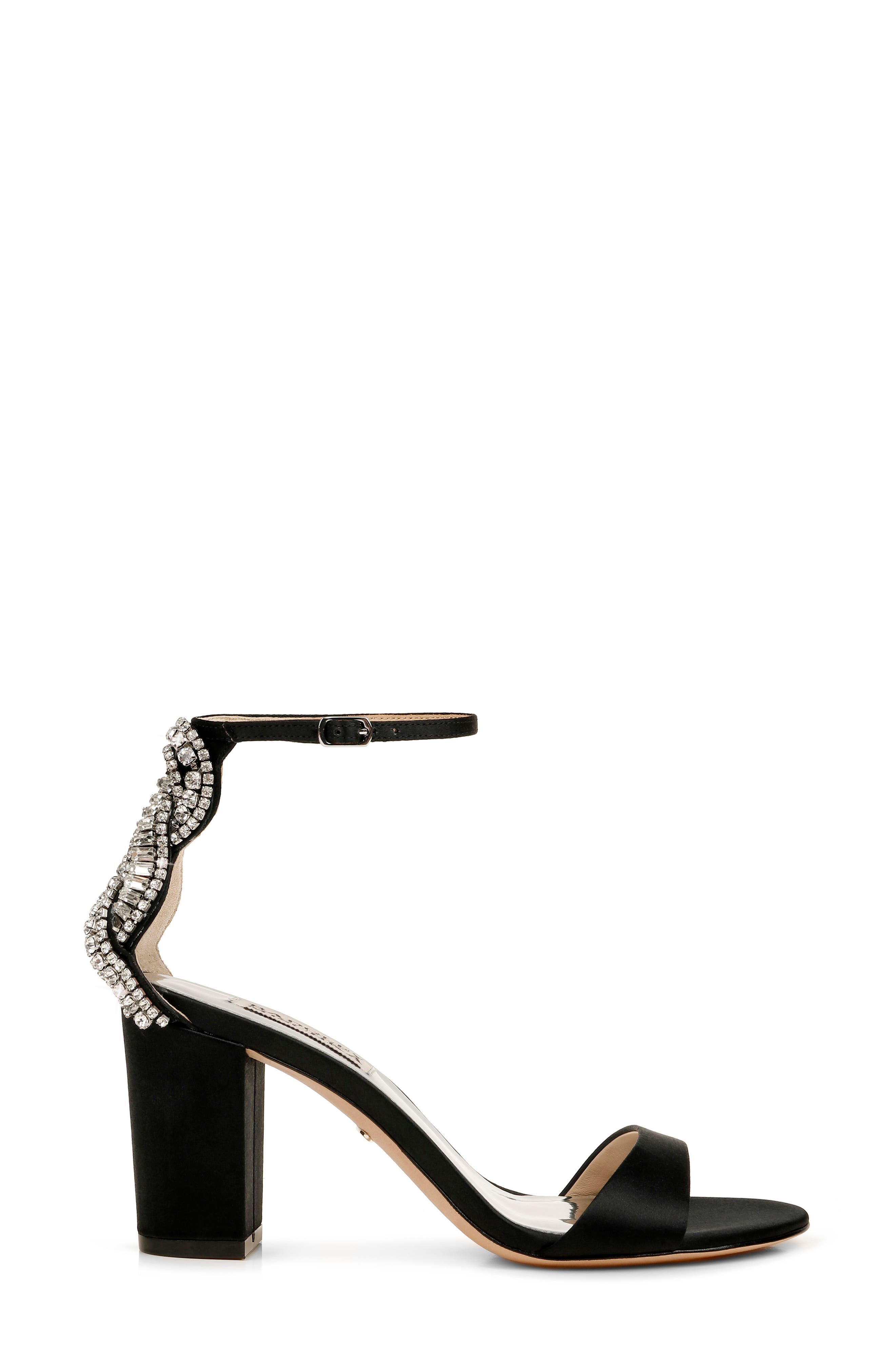 Badgley Mischka Collection Badgley Mischka Zabella Embellished Ankle Strap Sandal, Alternate, color, 