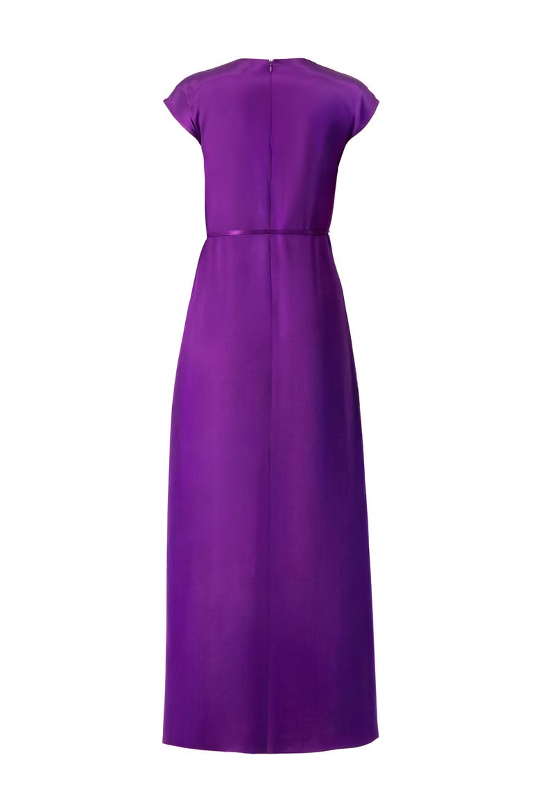 Sleeveless Satin Long Dress, Alternate, color, Purple