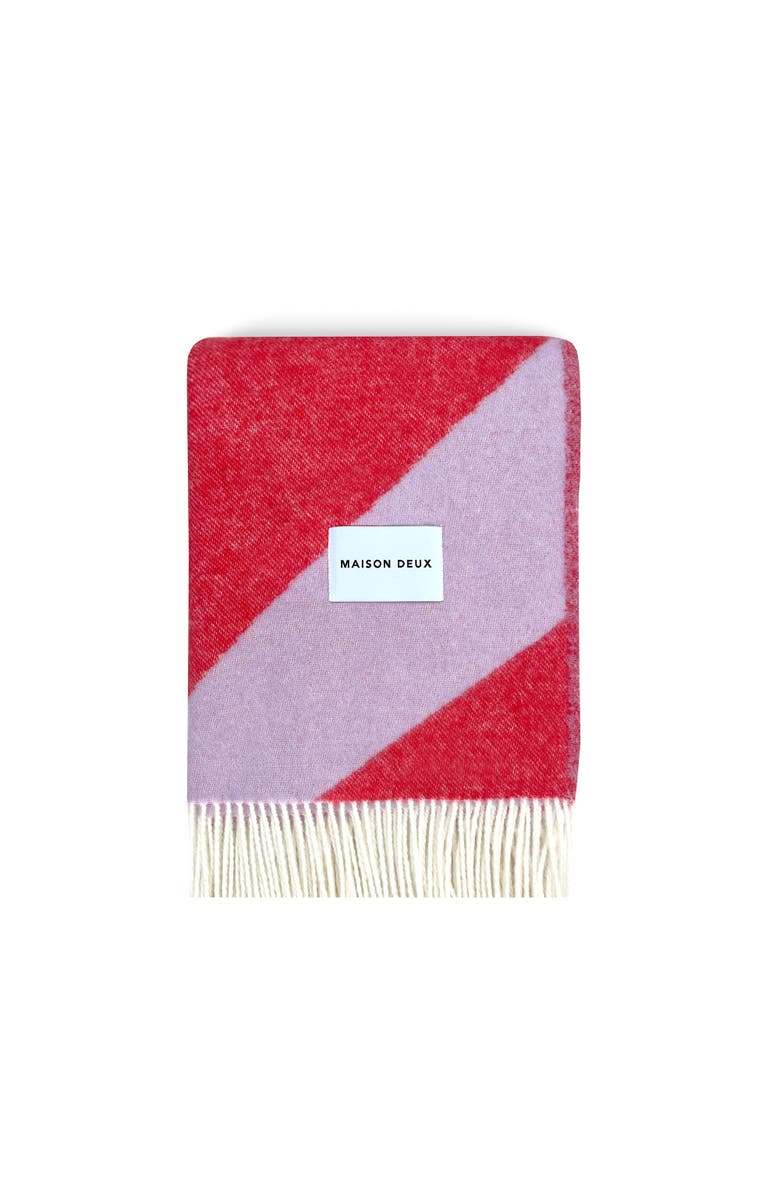 Maison Deux Swirl Blanket, Main, color, Light/Pastel Purple