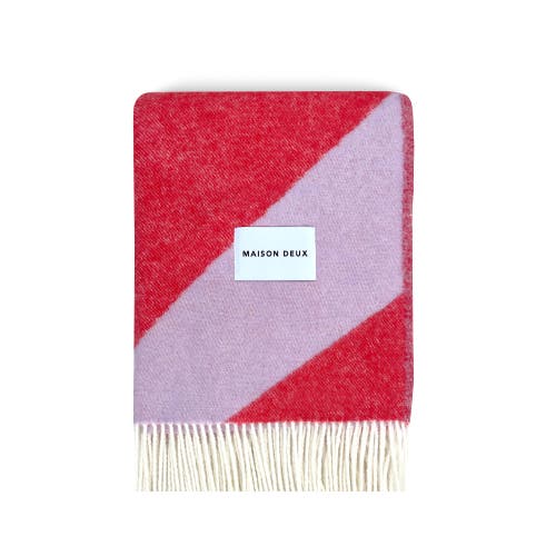 Maison Deux Swirl Blanket In Purple