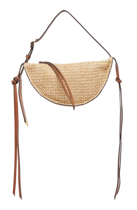 Monaco Raffia Shoulder Bag