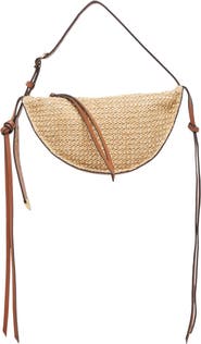 Dolce Vita Monaco Raffia Shoulder Bag