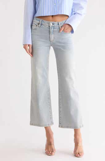 Alice + Olivia Roxie Low Rise Straight Flare Jeans