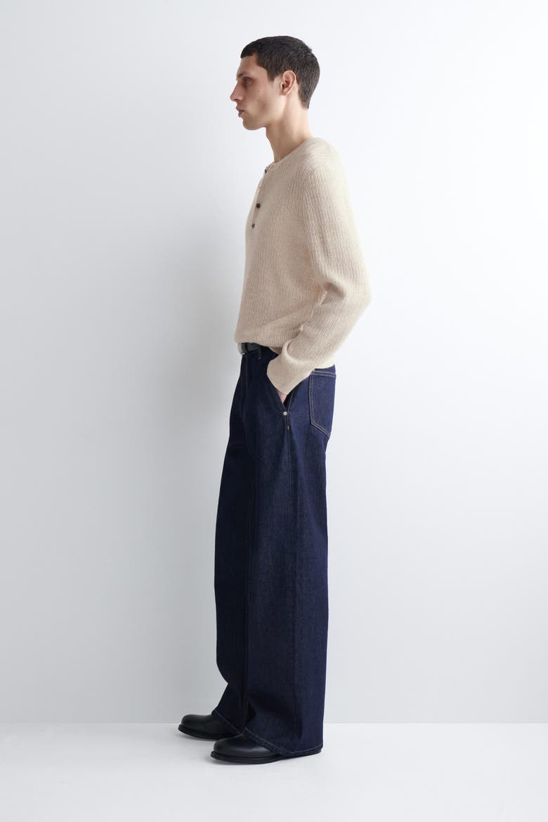 Relaxed-fit Bootleg Jeans, Alternate, color, INDIGO