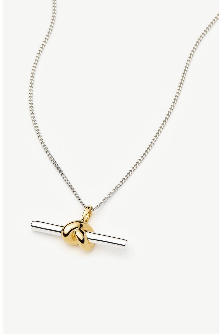x Lucy Williams T-Bar Knot Pendant Necklace, Alternate, color, GOLD