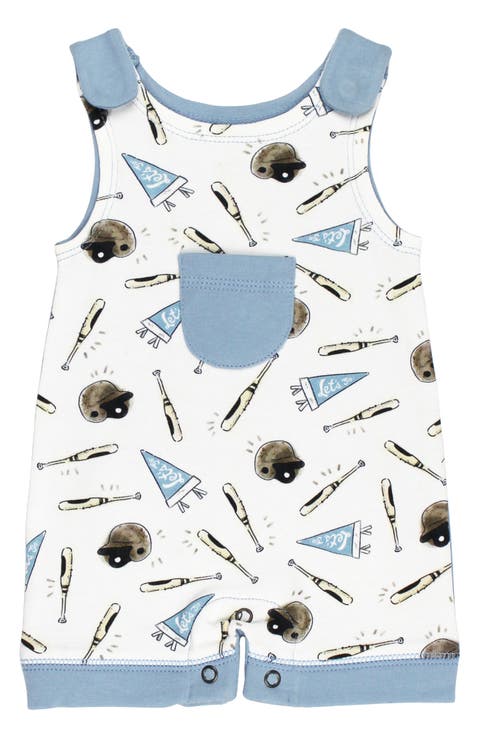 Print Sleeveless Organic Cotton Pocket Romper (Baby)