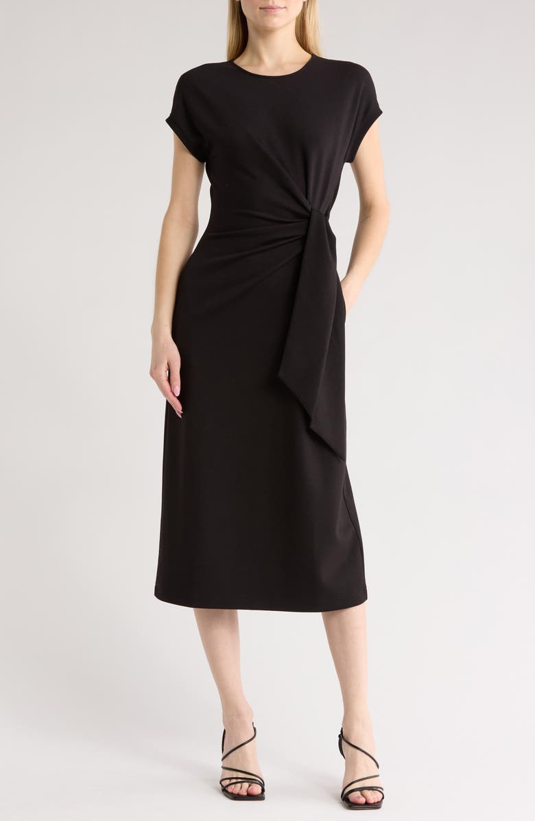 Nordstrom Tie Waist Midi Dress, Main, color, 