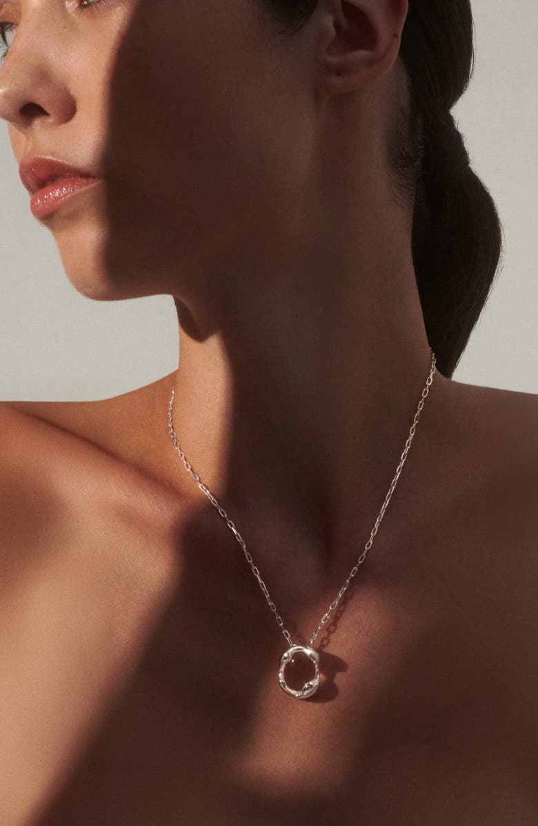 Lady Grey Eos Pendant Necklace, Alternate, color, Silver