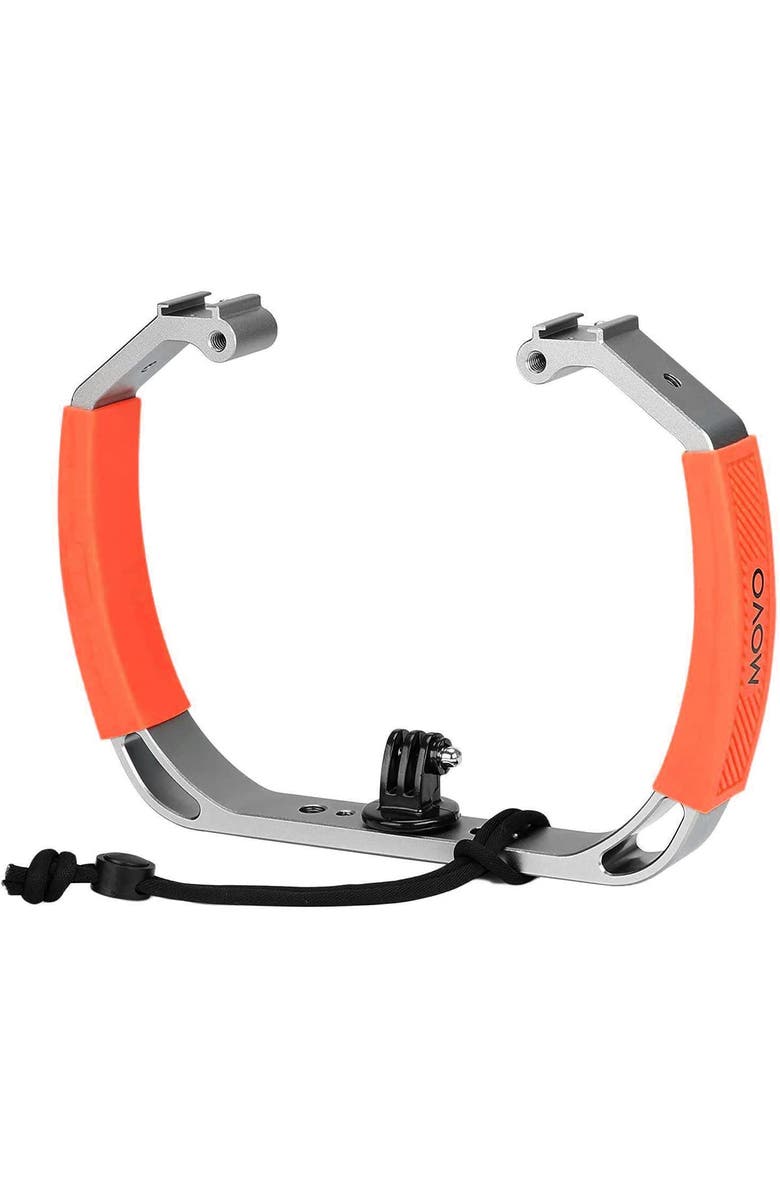 MOVO GB-U80 Underwater Diving Rig for GoPro Waterproof Action Cam (XL Version) - Teal, Main, color, Black