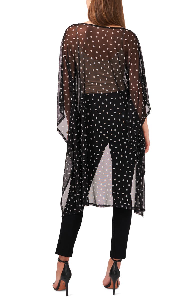 Chaus Long Overlay Sheer Mesh Cape, Alternate, color, 