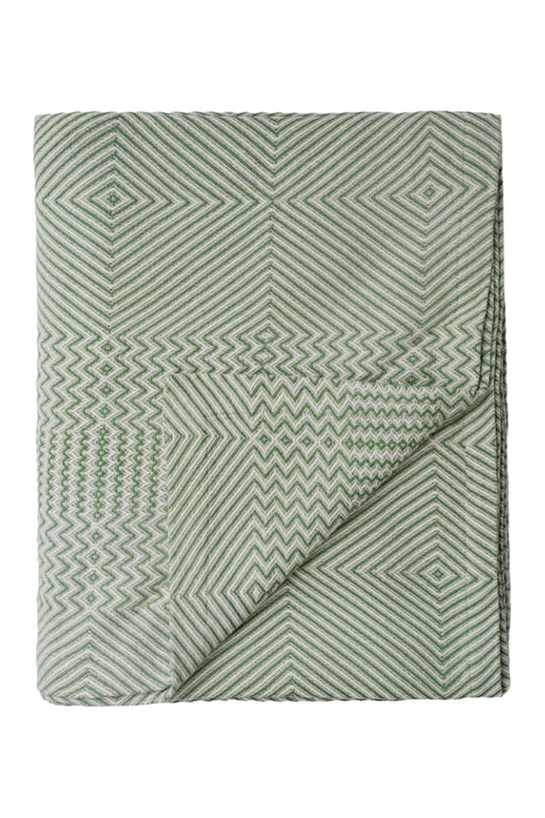 Throw Cotton Whalebone Blanket, Alternate, color, Palm